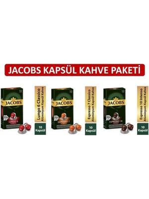 Jacobs Kapsül Kahve Paketi -Nespresso Kahve Maklinesi Uyumlu
