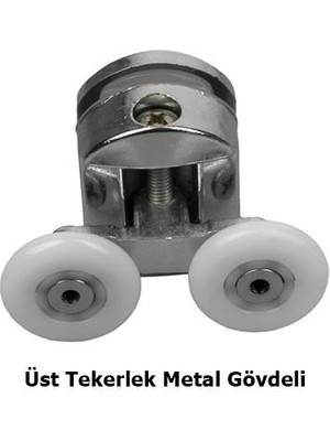 Eym Duşakabin Tekerleği 8 Li Set Metal Gövde Teker Çapı 22 mm