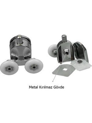 Eym Duşakabin Tekerleği Alt Teker Metal Gövde Teker Çapı 22 mm