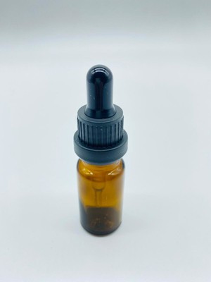 Camgen Cam Amber Şişe Kırılır Kapak İnce Cam Damlalık 10 ml 10'lu