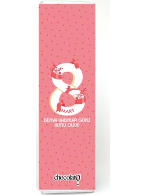 Chocolato 8 Mart Dünya Kadınlar Günü 1 300 gr. Sütlü Tablet Çikolata