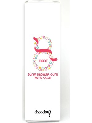 Chocolato 8 Mart Dünya Kadınlar Günü 3 300 gr. Bitter Tablet Çikolata