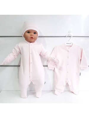 by BebekOdam Sade Pembe Bereli Eldivenli Bebek Tulum