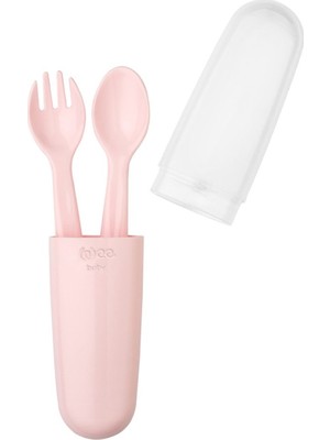 Wee Baby Pembe Kutulu Çatal Kaşık Seti Ergonomik Tasarım ile Kolay Temizlenebilir Bebek Beslenme Gereci