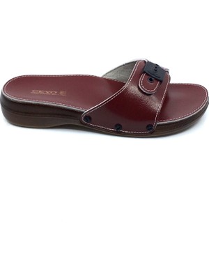 Ceyo Minelli 6500 Bordo Kadın Terlik Yeni Sezon