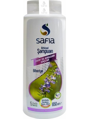 Safia Doğal Zayıf ve Kırılgan Saçlar Için Şampuan 650 ml