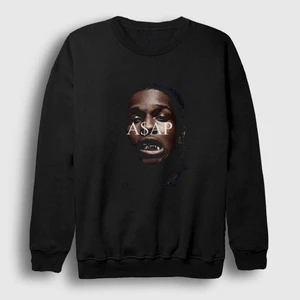 Unisex Siyah ASAP Rocky Sweatshirt