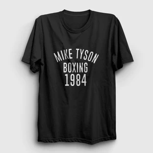 Unisex Siyah 1984 Mike Tyson T-Shirt