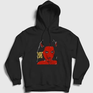 Unisex Siyah Lost Lana Del Rey Kapüşonlu Sweatshirt