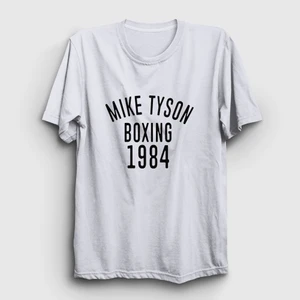 Unisex Beyaz 1984 Mike Tyson T-Shirt