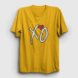 Unisex Sarı Xo The Weeknd T-Shirt