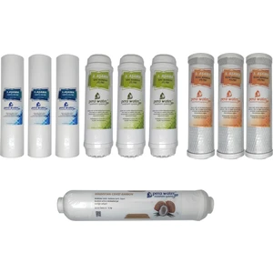 Pera Water Tüm Açık Kasa Su Arıtma Cihazlarına Uygun Ön Filtre Seti 9 Adet + Tatlandırıcı Filtre