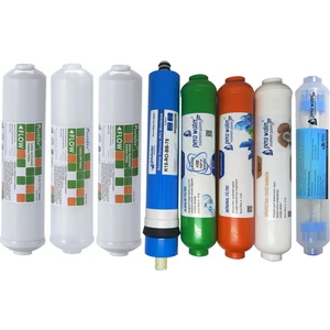 Purefer Kapalı Kasa Su Arıtma Cihazlarına Uyumlu Global Water  Mebranlı Alkali +  Mineral+ Detox 8 Li Set