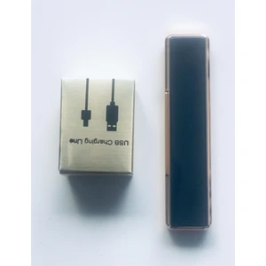 İstoç Toptan USB Şarjlı Rezistanslı Metal Çakmak, Siyah