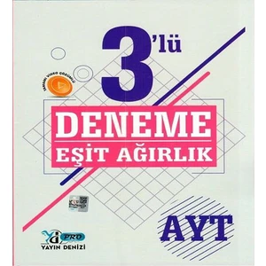 Yayın Denizi Yayınları AYT Eşit Ağırlık 3'Lü Pro Deneme