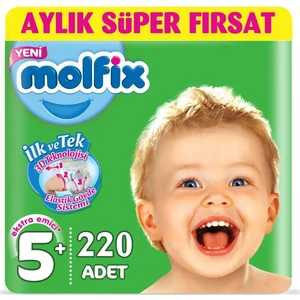 Dev Beden 5+ (13-20 Kg) Junior Plus 220'LI Bebek Bezi