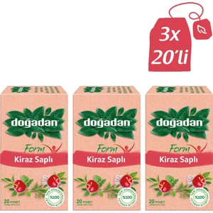 Form Kiraz Saplı Karışık Bitki Çayı 20’li Bardak Poşet X3