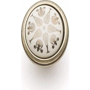 System Kulp Düğme Antik Gümüş 4535 - P11070503