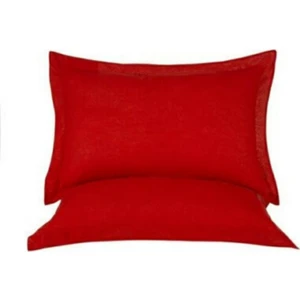 Volanlı Fermuarlı Yastık Kılıfı %100 Pamuklu  50 x 70 cm 2li