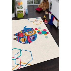 Cappio Halı Gri Krem Eskitme Desenli Oval Halı CP644