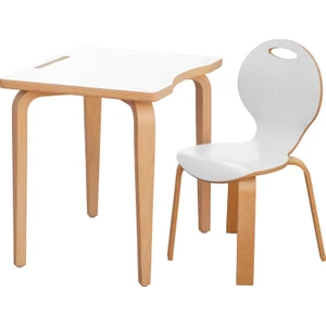 Ens Kids Collection Pearl Beyaz Laminatlı Masa Takımı - H2 2 - 7 Yaş