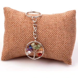 Taş Sandığı Çakra Taşlarından Hayat Ağacı Anahtarlık