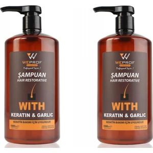 Tuzsuz Kerantinli Bakım Şampuanı 1000 ml x2