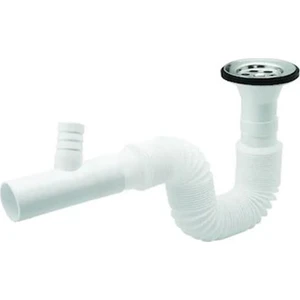 Büdü Discount Körüklü Lavabo Sifonu Çatallı KTX_2582*120