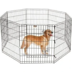 Easy Pet Köşeli Bahçe Köpek Çiti Parça Köşeli Siyah Renk 61X61X8 cm