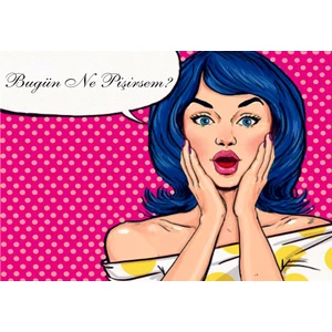 ''bugün Ne Pişirsem?'' Yazılı Sticker