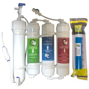 Akvaryum Tipi Su Arıtma, Çift Çıkışlı ve Saf Su Sistemi (Jammy Membranlı)