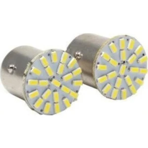 Çift Duy 22 Smd Ledli Çiçek Oto Stop Geri Vites Ampulü Fren Lambası LED Beyaz
