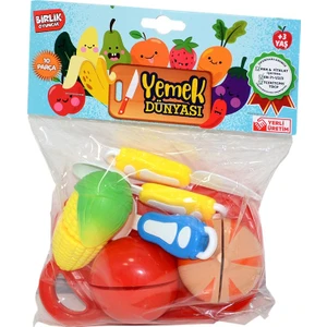 Birlik Toys URT007-PVC-1AB Poşetli Sebze Meyve Kesme Seti