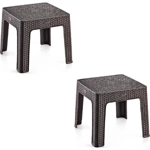 Monoblok Rattan Sehpa | Bahçe & Balkon & Şezlong Sehpası