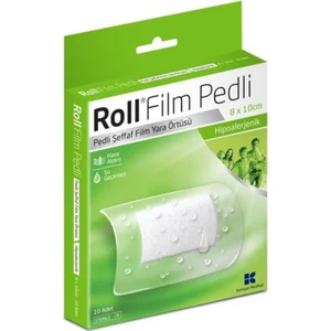 Film Pedli 8x10 cm 10'lu Steril Pedli Film Yara Örtüsü Su Geçirmez