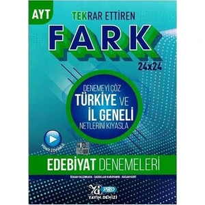 Yayın Denizi Yayınları AYT Edebiyat Fark 24 x 24 Tekrar Ettiren Denemeleri