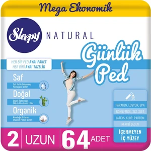 Natural Günlük Ped Uzun 64 Adet