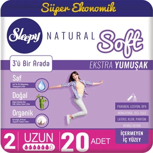 Natural Soft Ekstra Yumuşak Uzun 20 Ped