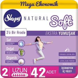 Natural Soft Ekstra Yumuşak Uzun 42 Ped