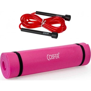 2 Li Pilates Mavi Set Atlama Ipi ve 6,5 mm Mat
