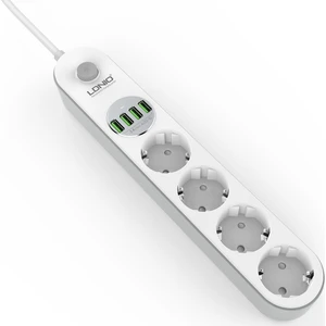 Grup Priz 4lü - 3.4A 4x USB Çıkışlı 2 metre -SE4432