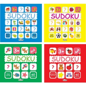 Çocuklar İçin Sudoku Seti - 4 Kitap