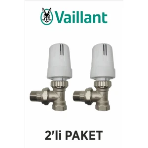 Köşe Termostatik Radyatör Vanası 1/2" (2'li Paket)