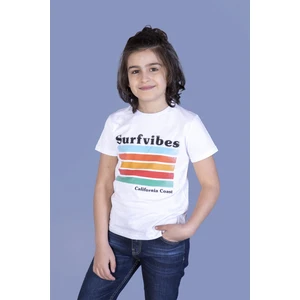 Erkek Çocuk Surfvibes Baskılı T-Shirt