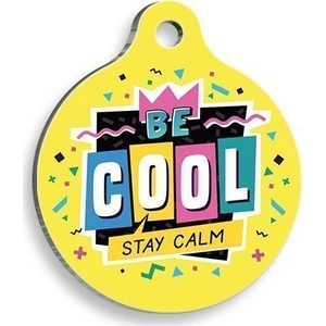 Pet Tag Art Rahat Ol Yuvarlak Kedi ve Köpek Künyesi