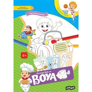 Pogo Çocuk Örneğe Bak ve Boya - Mavi