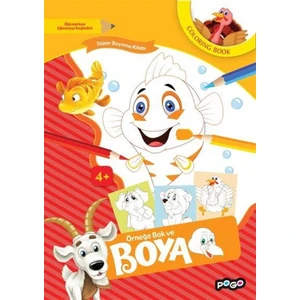 Pogo Çocuk Süper Boyama Kitabı - Turuncu