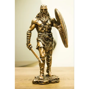 Antiochia Mobilya & Design Kuzeyli Savaşçı Viking Biblo Bronz Özel Tasarım Heykel Ev Dekor