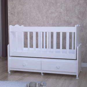 Garaj Home Elegant Mdf Çıtalı 60 x 120 cm Beşik - Beyaz