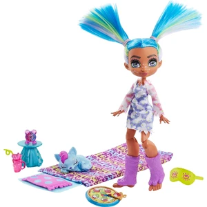 Mattel Games Cave Club Pijama Partisi Oyun Seti Tella Bebek ve Kedi Dostu GTH06